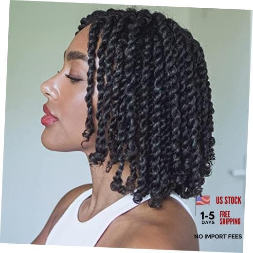 Short Passion Twist Hair 8 Inch, 8 Packs Pre-twisted 8 Inch (Pack of 8) 1B#