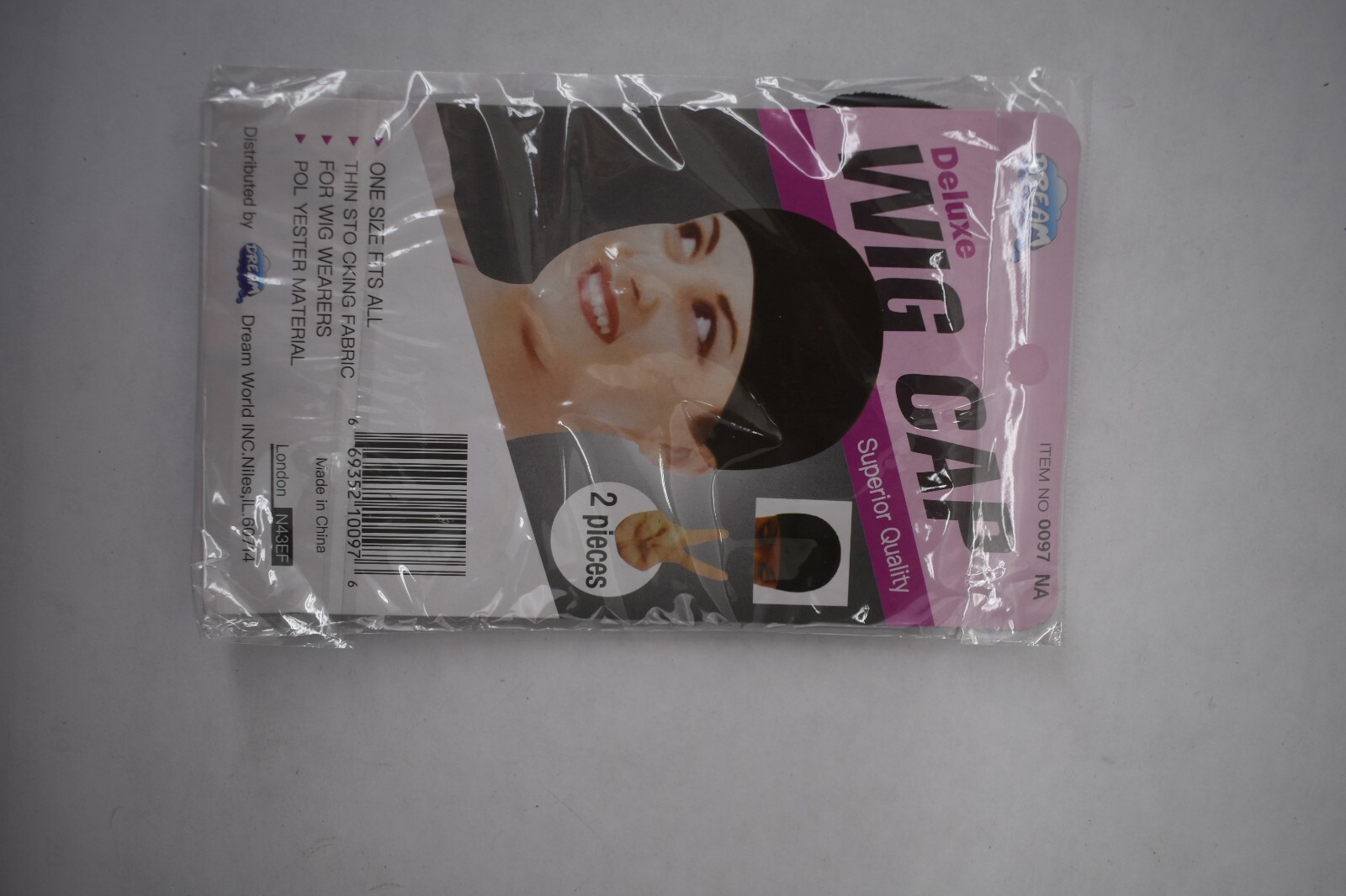 Most Beautiful You Hotkis Black Short Hair Wig 2 Pack Caps False Eyelashes