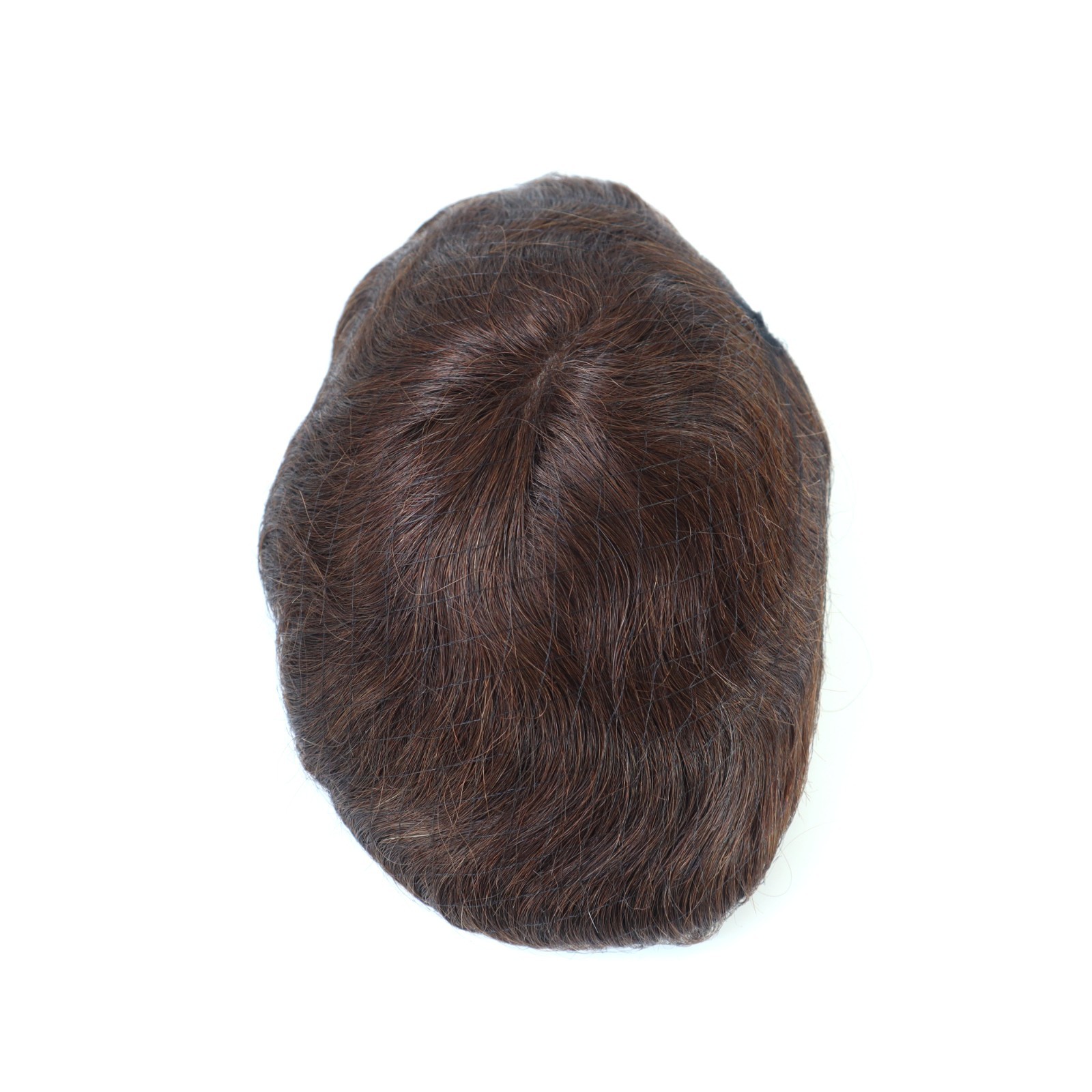 Toupee for Mens Human Hair Replacement System Hairpiece All Thin Skin Toupee