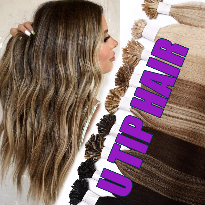 Clearance U Nail Tip 100% Remy Human Hair Extension Keratin Pre Bonded BALAYAGE