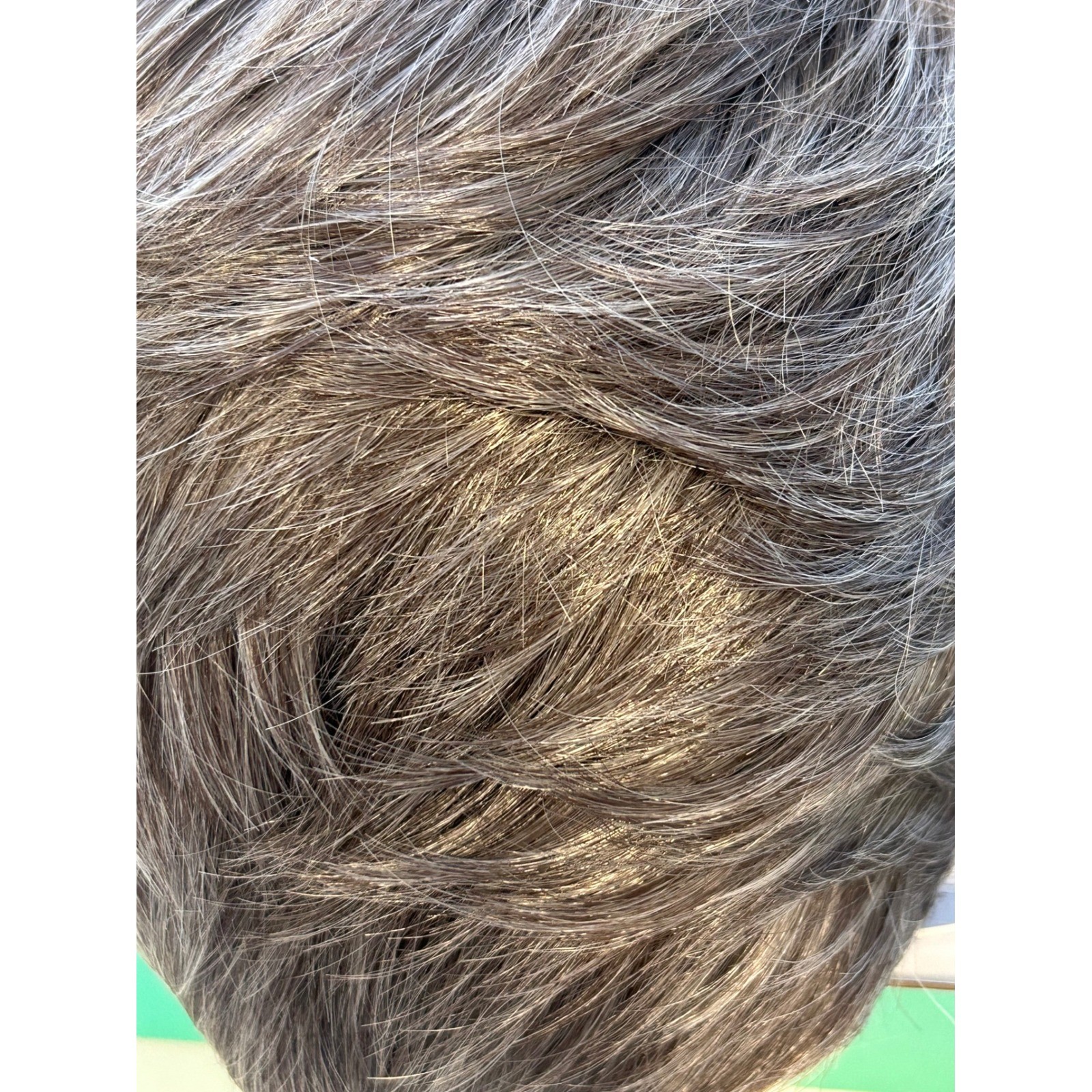 Wigsdo Short Layered Salt and Pepper Grey Wig Color 51 Large JU24618