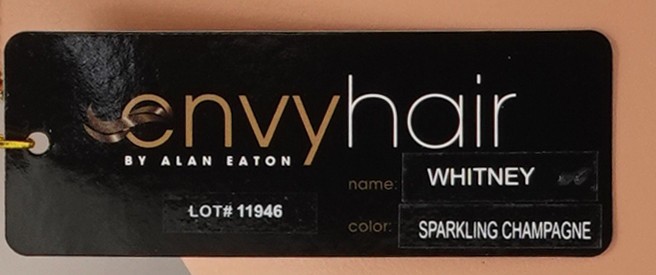 WHITNEY Wig by ENVY, CLEARANCE! EnvyHair Human/Synth Blend, Sparkling Champagne