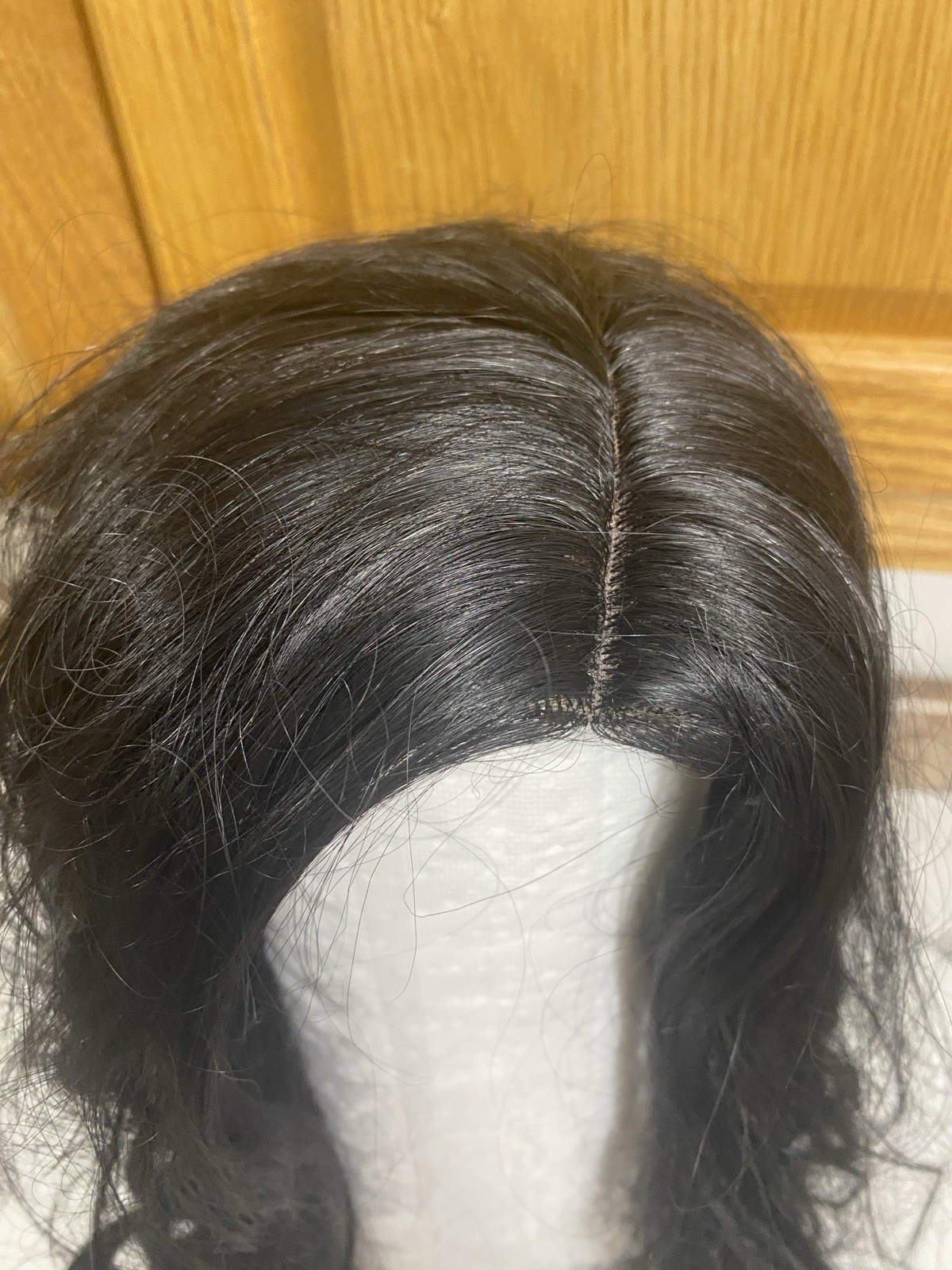 Stamped Glorious Long Black Wavy Wig, 25 Inch Beautiful