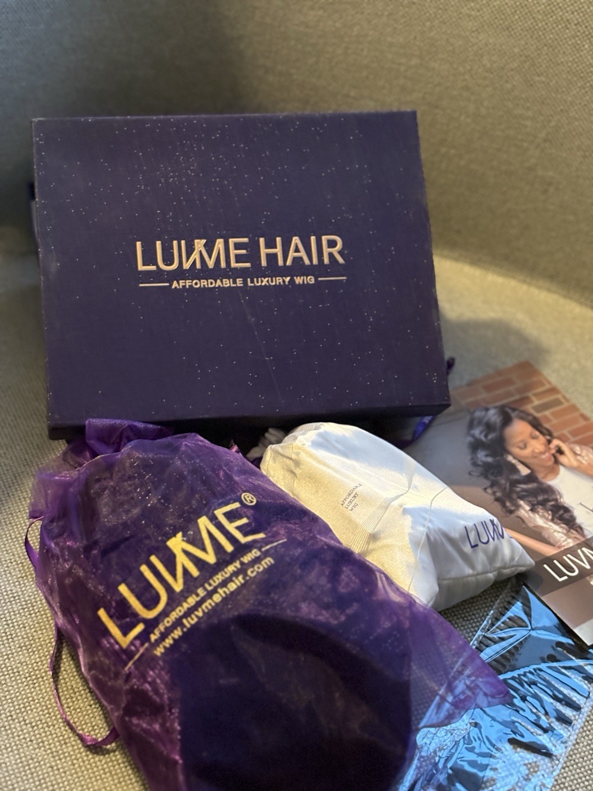 Luvme Hair Human Hair Wig – 12” Length – Natural Black – Lace Front – Pre-Owned
