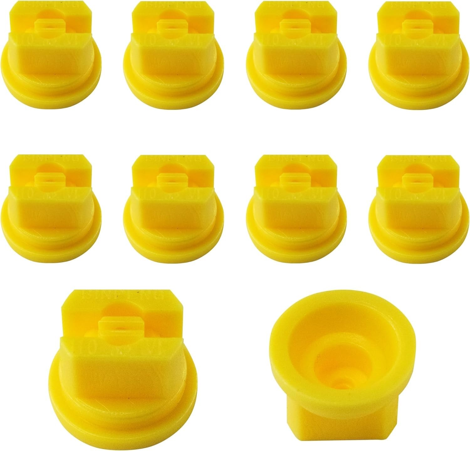Durable Plastic Flat Fan Spray Nozzles – 10pcs, 110° for Cleaning & Agriculture