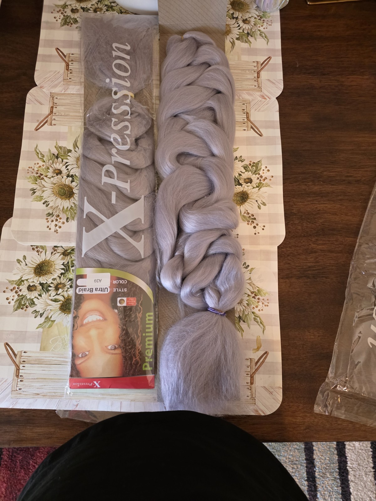 X-Pression Ultra Braid Synthetic Braiding Hair Extensions Gray 26 in 2 Pack A39