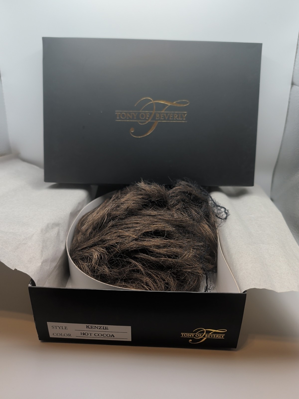 Tony of Beverly Kenzie Wig Hot Cocoa Women’s Short Brown EUC w/ Box