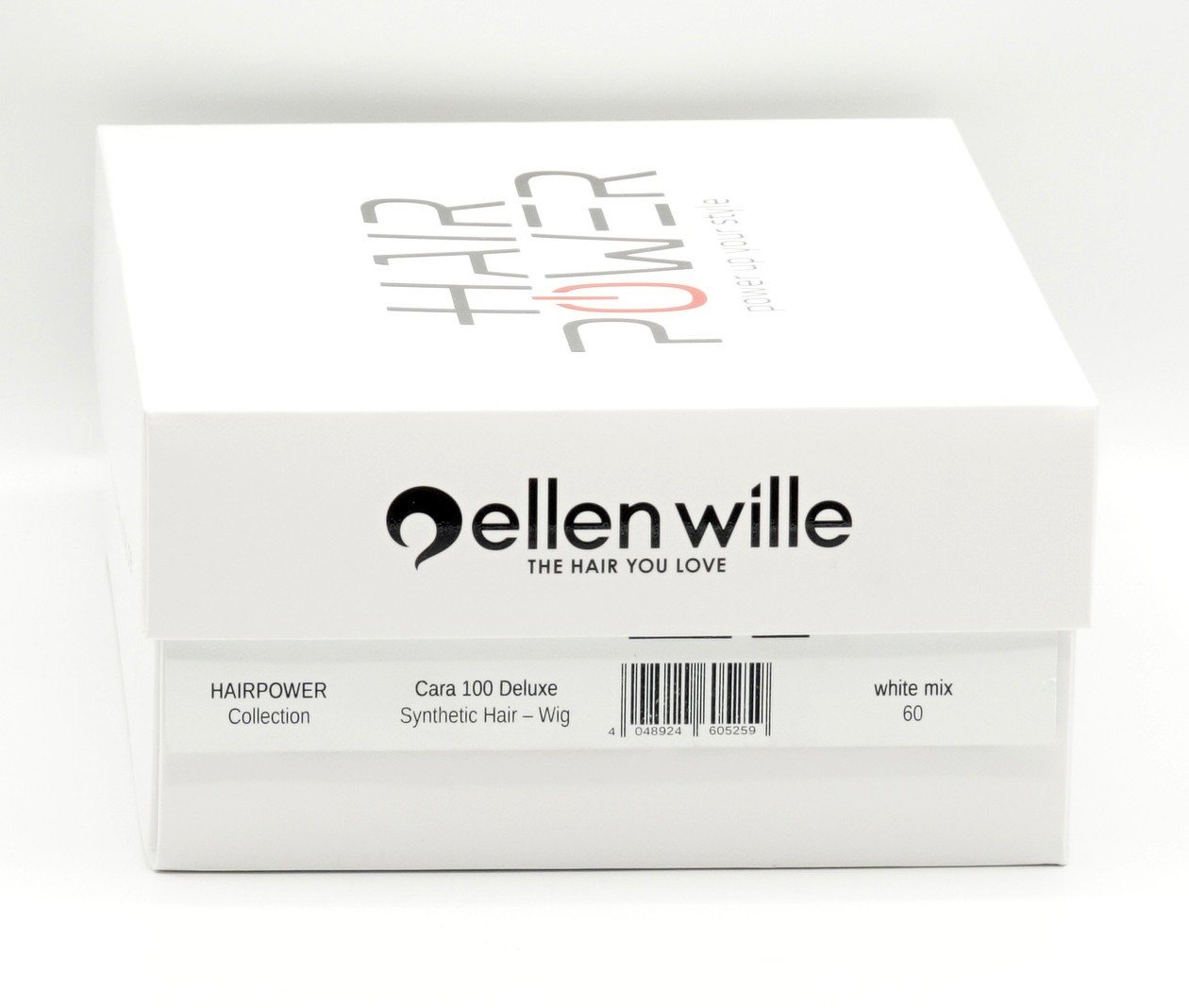 CARA 100 DELUXE Wig by ELLEN WILLE, 60 White Mix CLEARANCE Mono Top + Lace Front