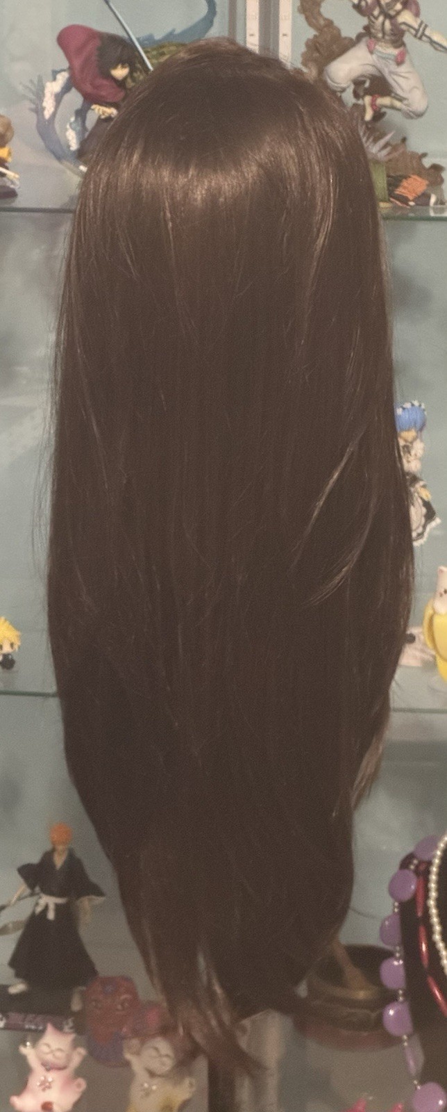 West Bay Straight Brown Brunette w/ Front Highlights 20” Lace Front Wig C Part
