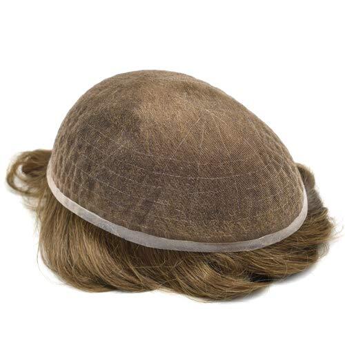 Full French Lace Hair Replacement System For Man Swiss Lace Men Toupee Hairpiece