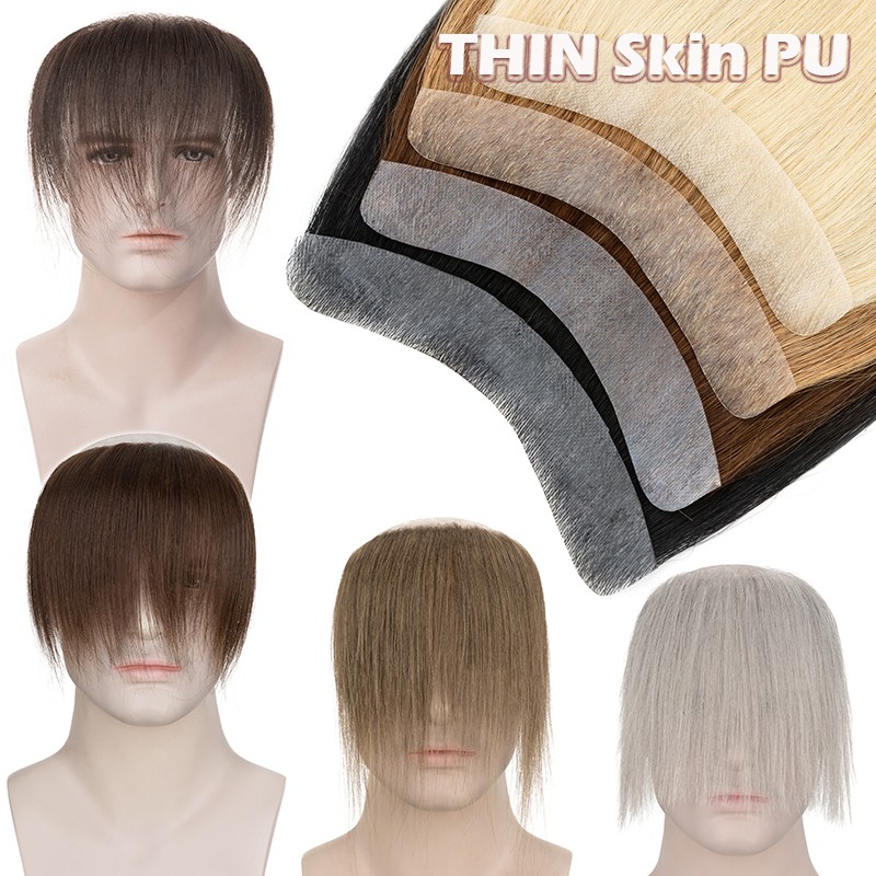 Hand-tied Lace Frontal Hair Piece 100% Human Hair Receding Hairline Women Topper