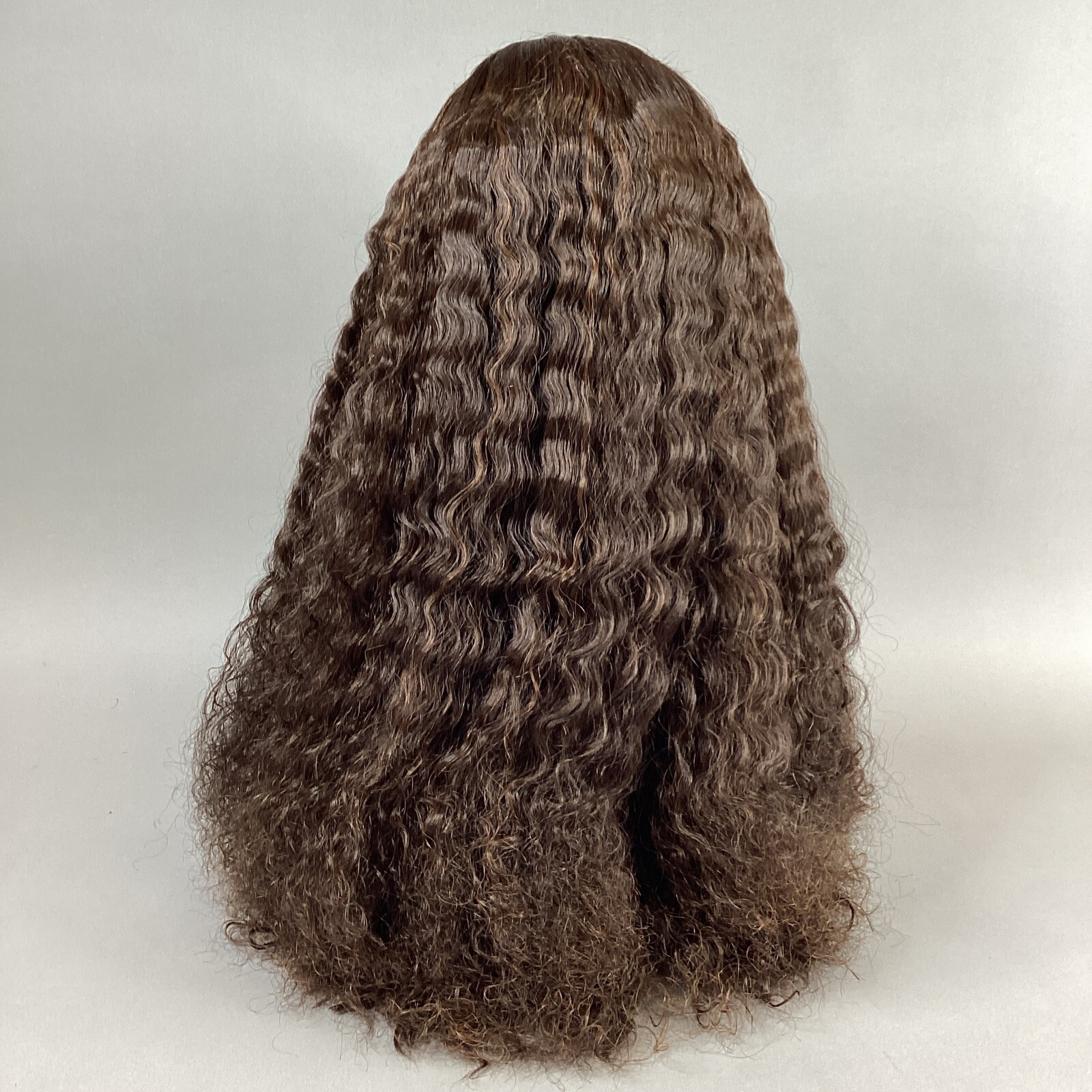 Solana Long Wavy #S4/30 Dark Brown Honey Brown Synthetic Lace Front Wig