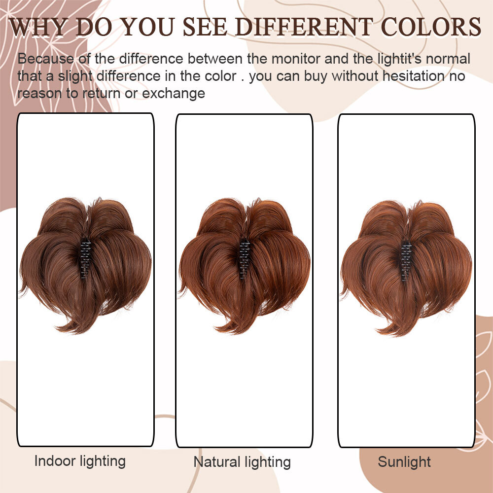 Bendable Short Ponytail Extensions High Fluffy Bun Curly Hairpiece Pony Tail GBP