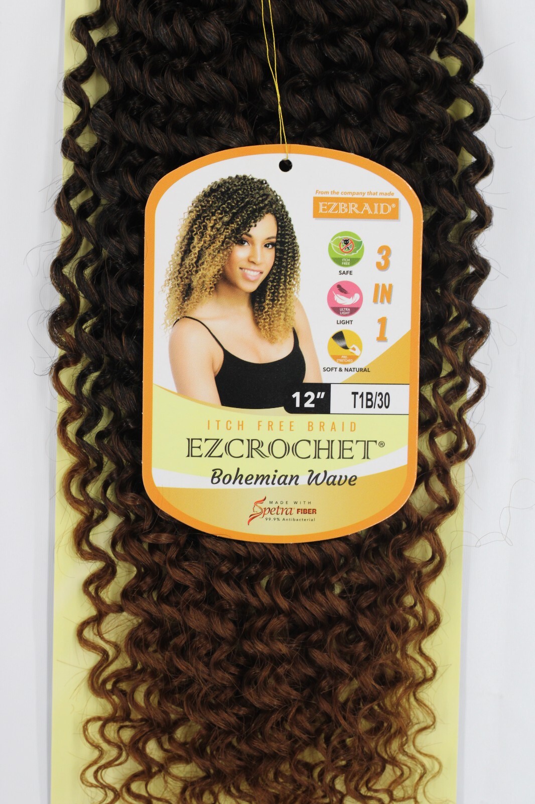 I&I Hair Innocence EZCROCHET Bohemian Wave Braiding Hair Spectra 12″
