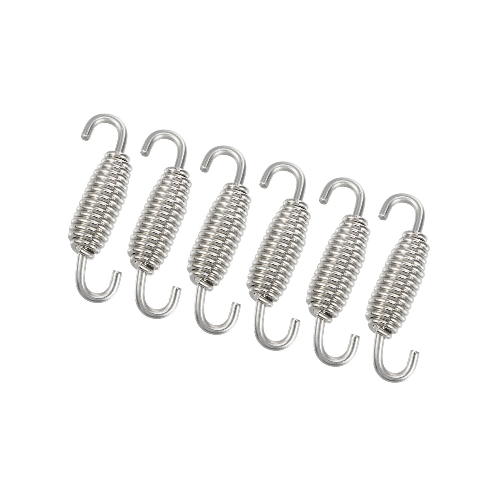 55mm Exhaust Muffler Springs for Motorcycle Universal Silver Tone Replacement