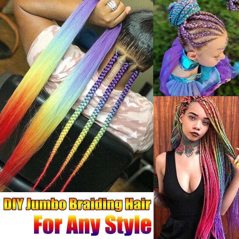 24″Jumbo Afo Crochet Braiding Hair Box Twist Braided Hair Extensions For Woman