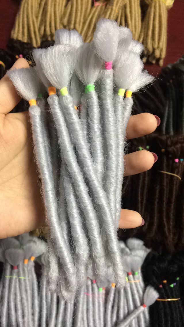 6″ Men Short Dreadlocks Hip Hop Dreads Reggae Locs Crochet Braids Hair Extension