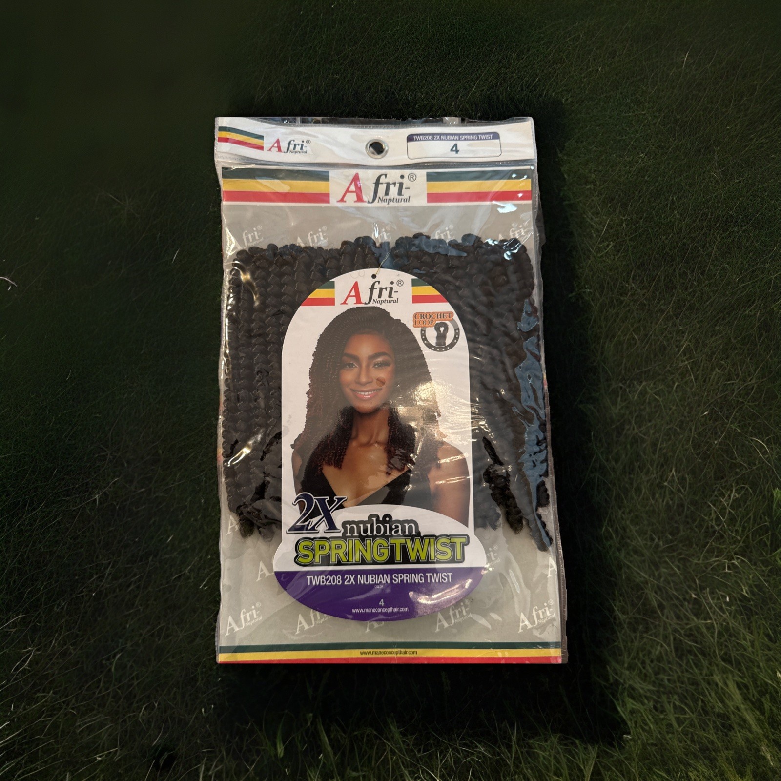 African Naptural Nubian Spring Crochet Loop Color 4, Hair. 5-packs. New Packs