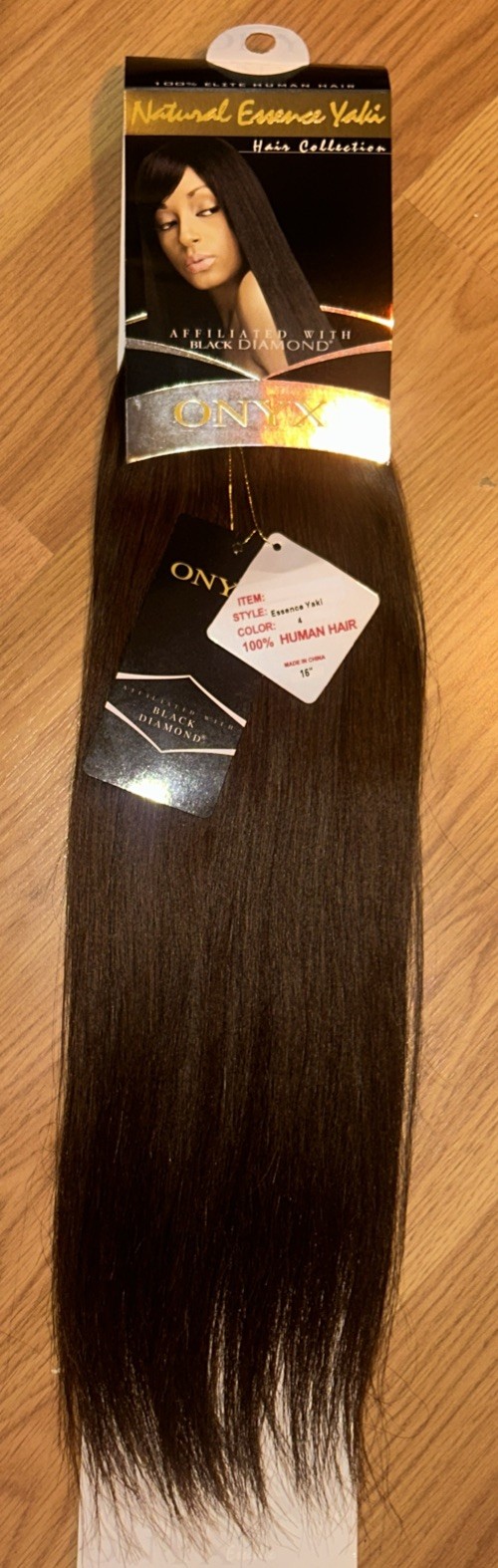 100% Human Hair. Black Diamond Onyx. 16”inch. Color #4. 1 Pack For $35