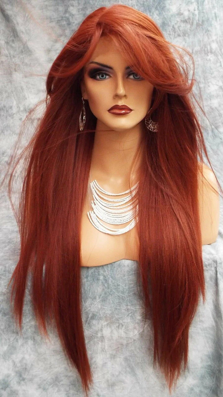LACE FRONT C PART STRAIGHT WITH SIDE BANG WIG COLOR 130 GORGEOUS SEXY 472