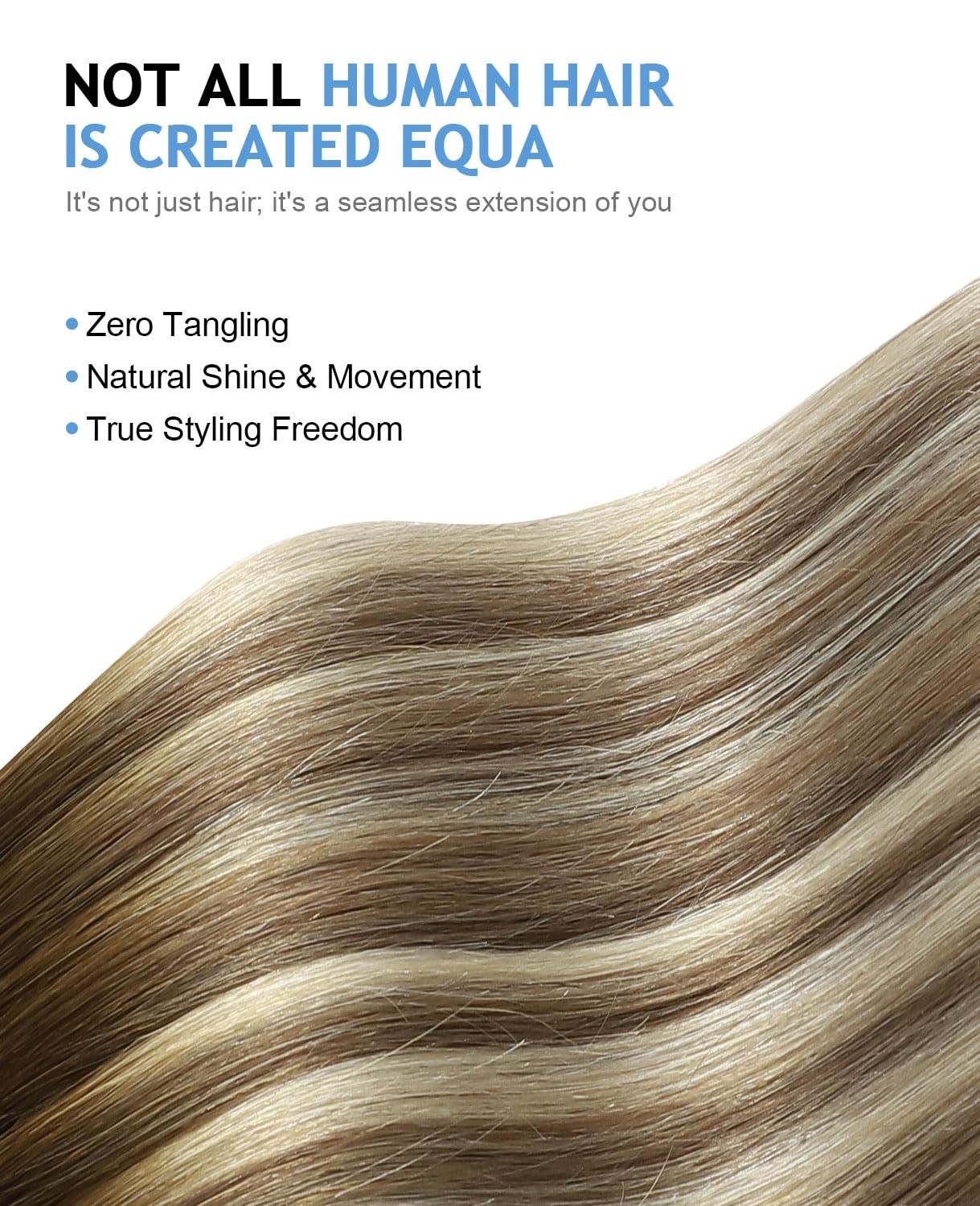 Cookayu Invisi Edge Tape In Extensions Human Hair 14Inch 40G 20Pcs/Pack Walnut