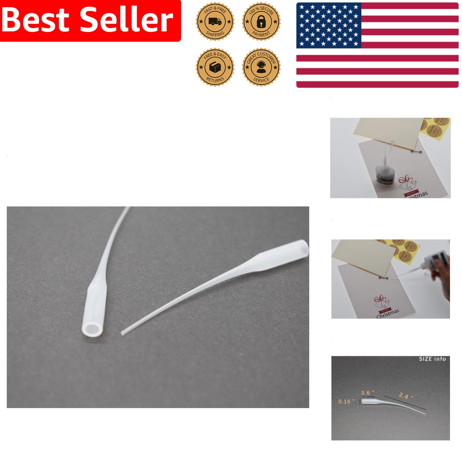 Glue Applicator Tips Precision CA 200pcs for Hobby Craft Model Fine Detail Work
