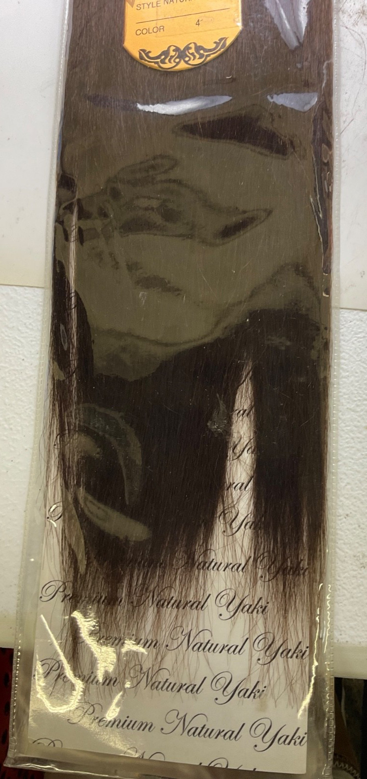 Tina Collection Premium Natural Yaki 100% Human Hair Length: 16″ Color: 4