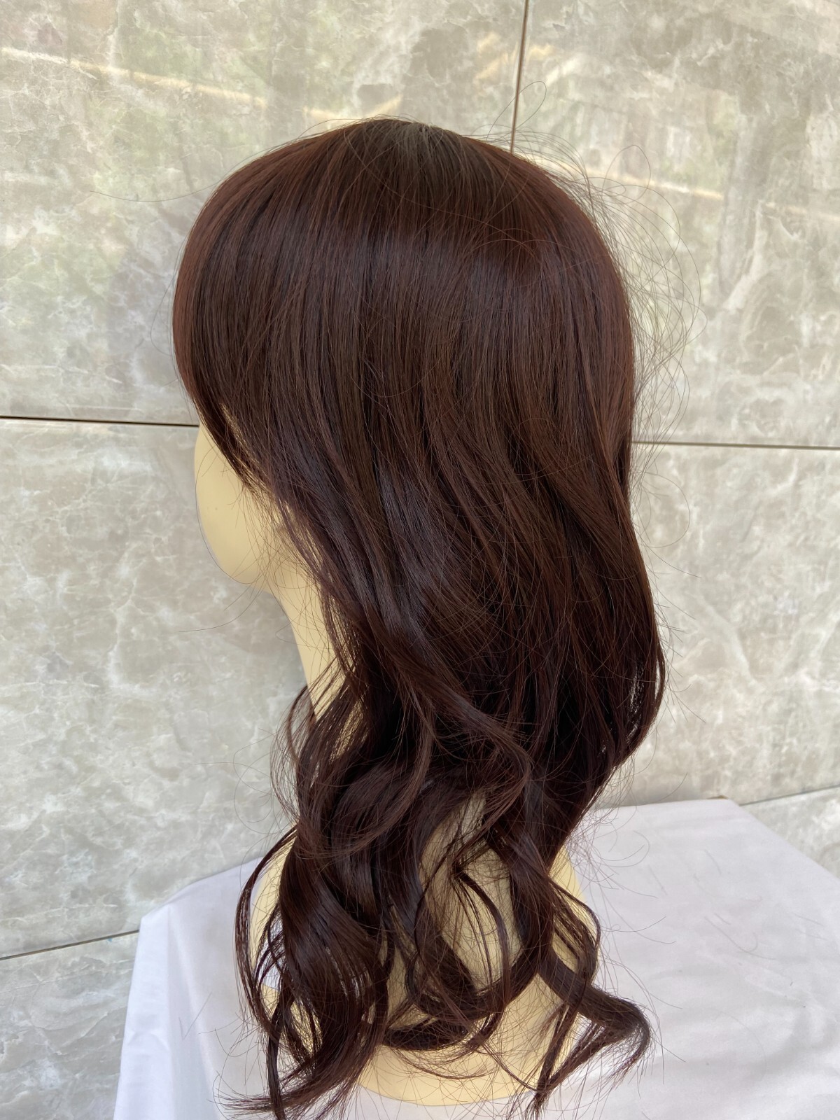 Long Wavy Dark Brown #2/33 Synthetic Hair With Bangs Women Soft Natural