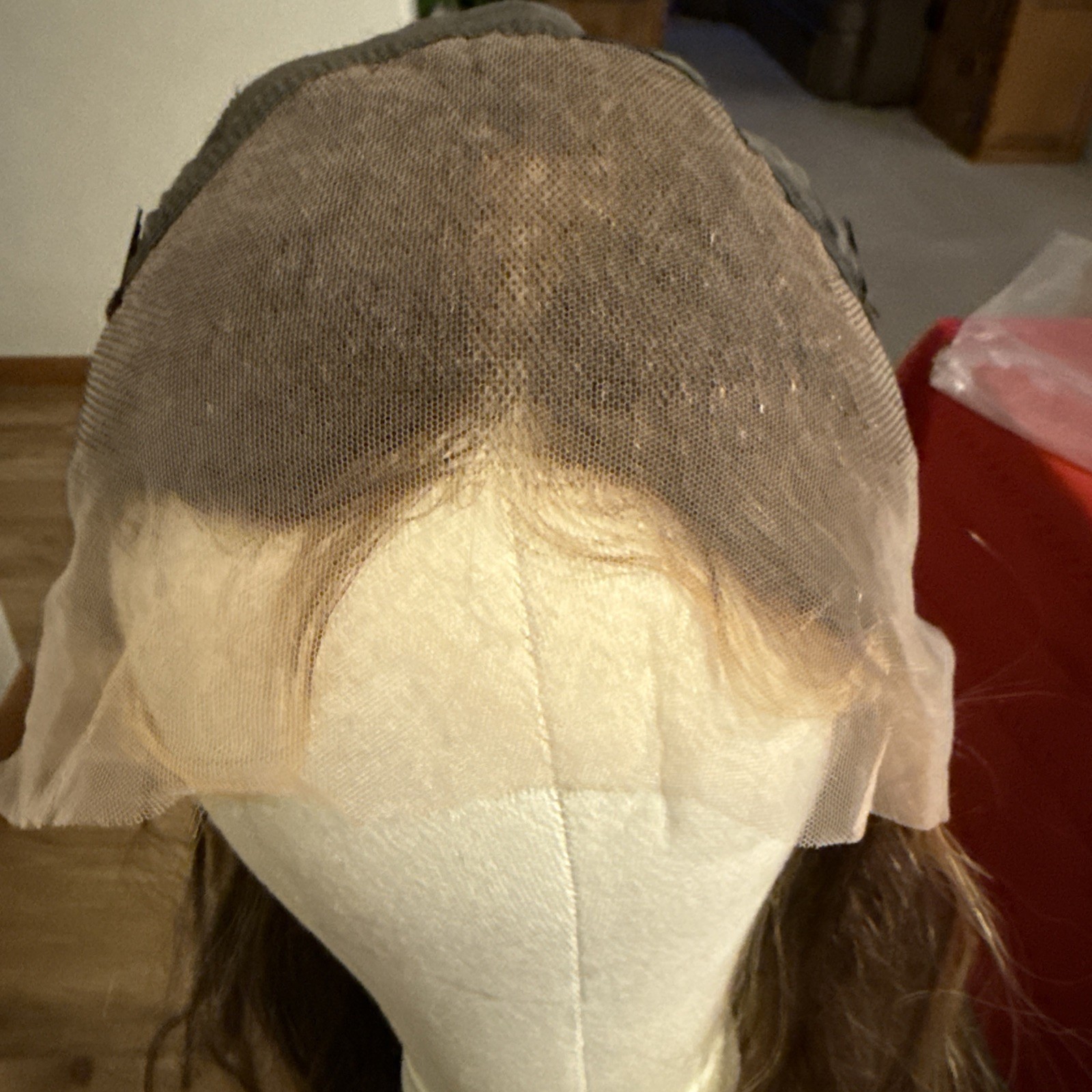 611 Human Blend 26” Brown With Blonde Highlights Very Soft 13×6 Lace