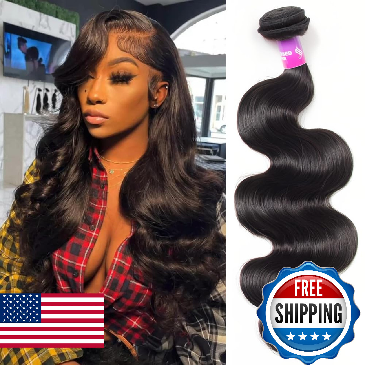 12A Human Hair Bundles 100g Body Wave Bundles Human Hair Extensions 24 Inch Braz