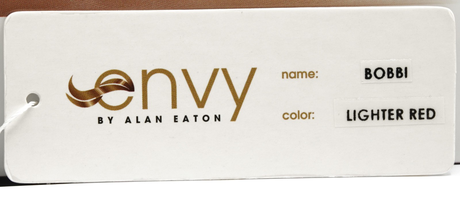 BOBBI Wig by ENVY, Lighter Red, *CLEARANCE!* Mono Top & Lace Front, NEW