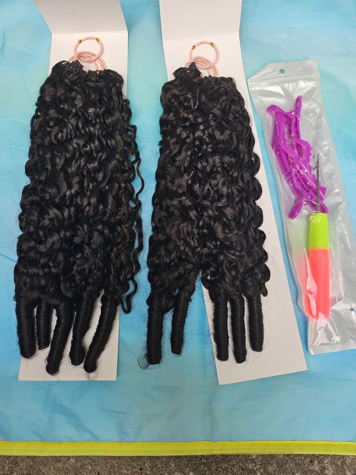 Human Crochet Hair Pre Looped 120g Burmese Curly