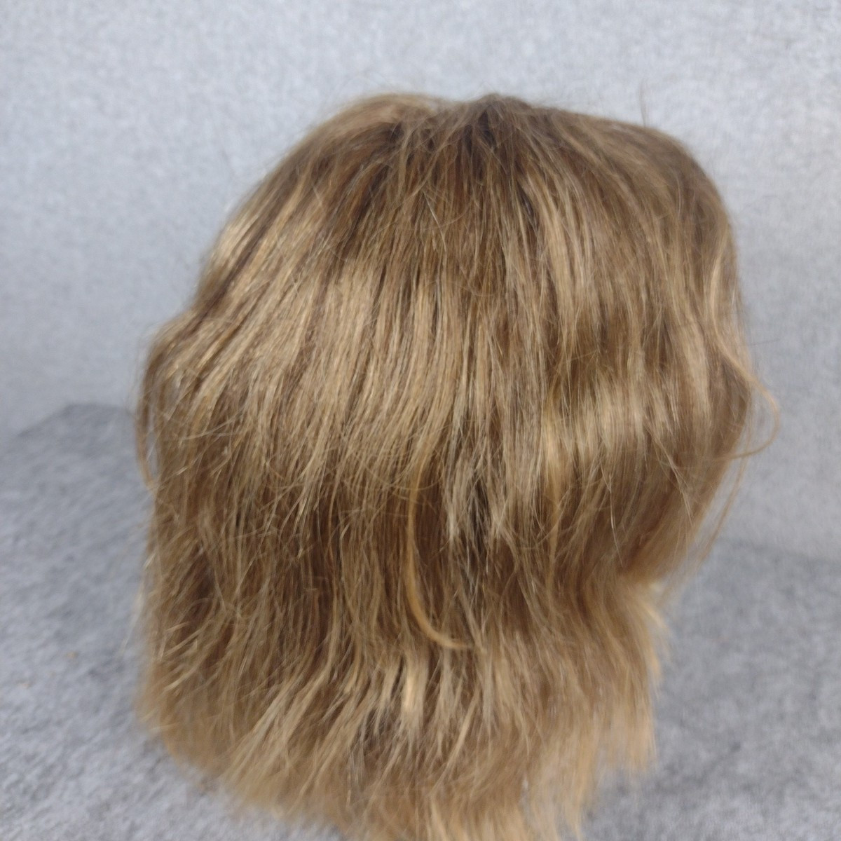 Woman’s Blonde Wig Georgie Human Hair Blend Wig Auburn Wavy GIA # 500