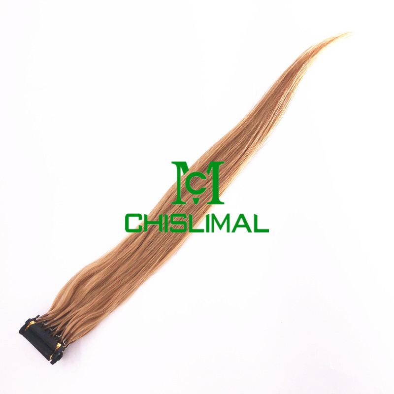 5Strands/row 20g Remy hair New 6D Human Hair Extensions Prebonded dark blonde