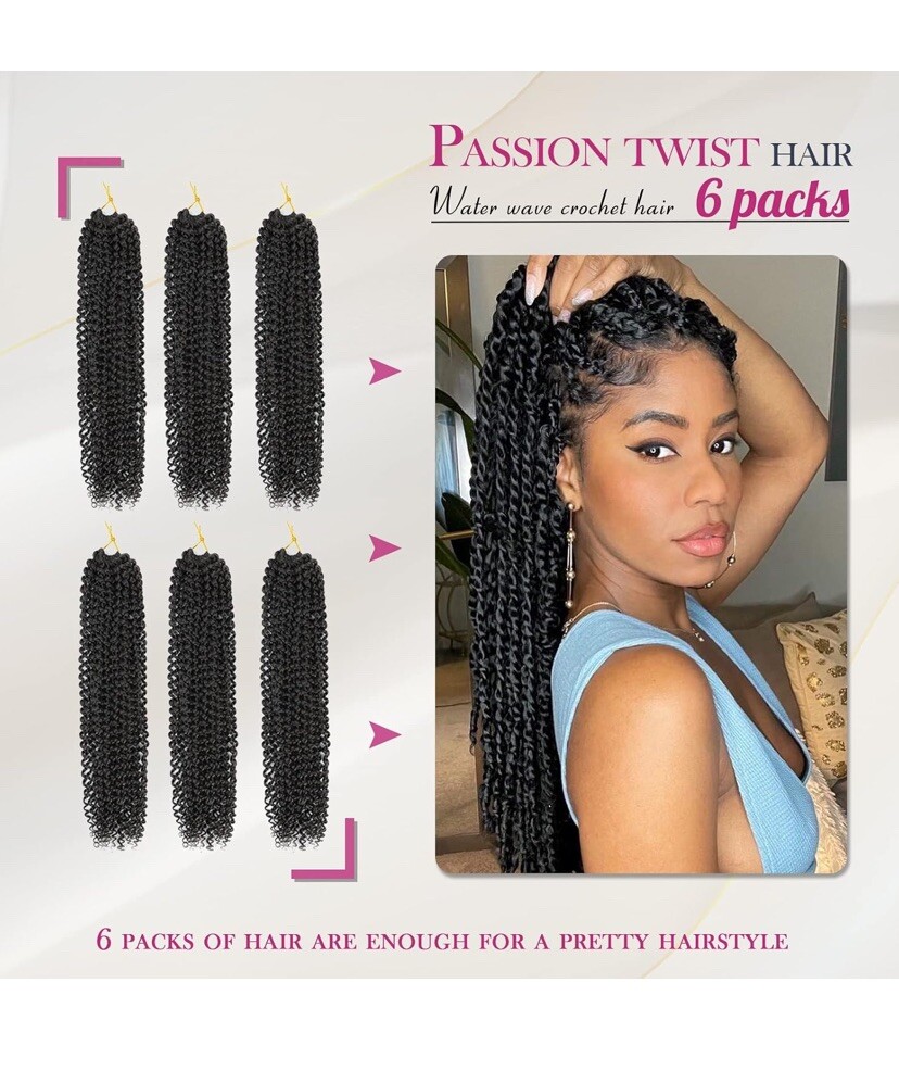 Dansama Passion Twist Hair Water Wave Crochet Hair