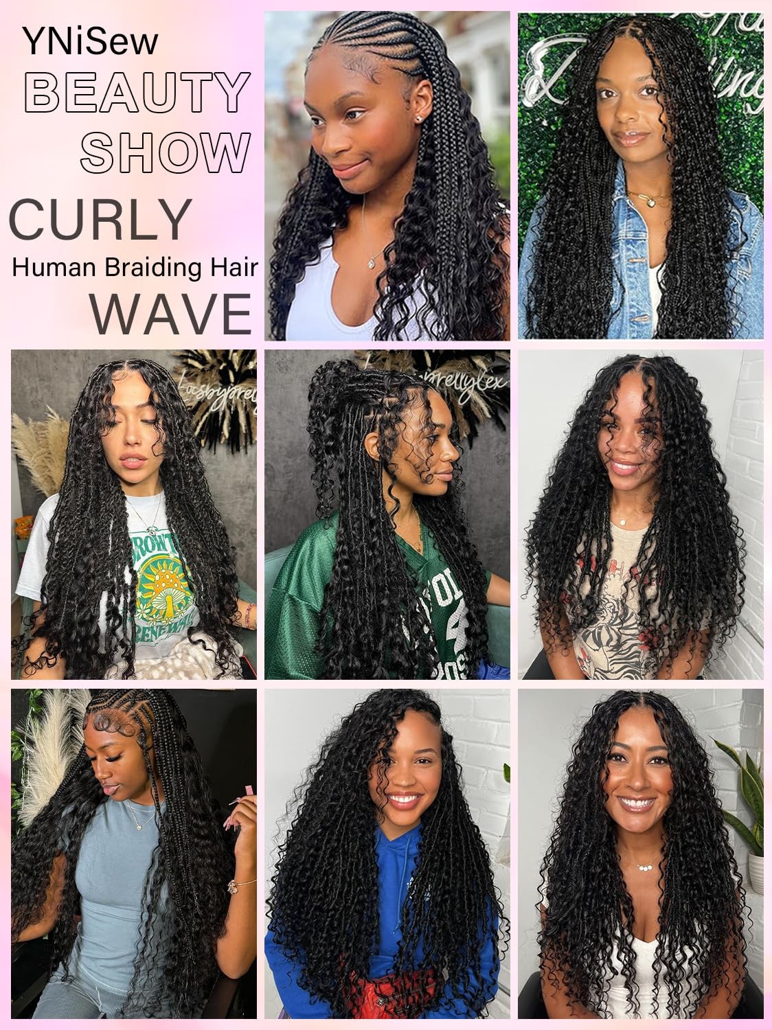Wet and Wavy 100 Percent Human Braiding Hair Human Hair Braiding Hair Full Wa…