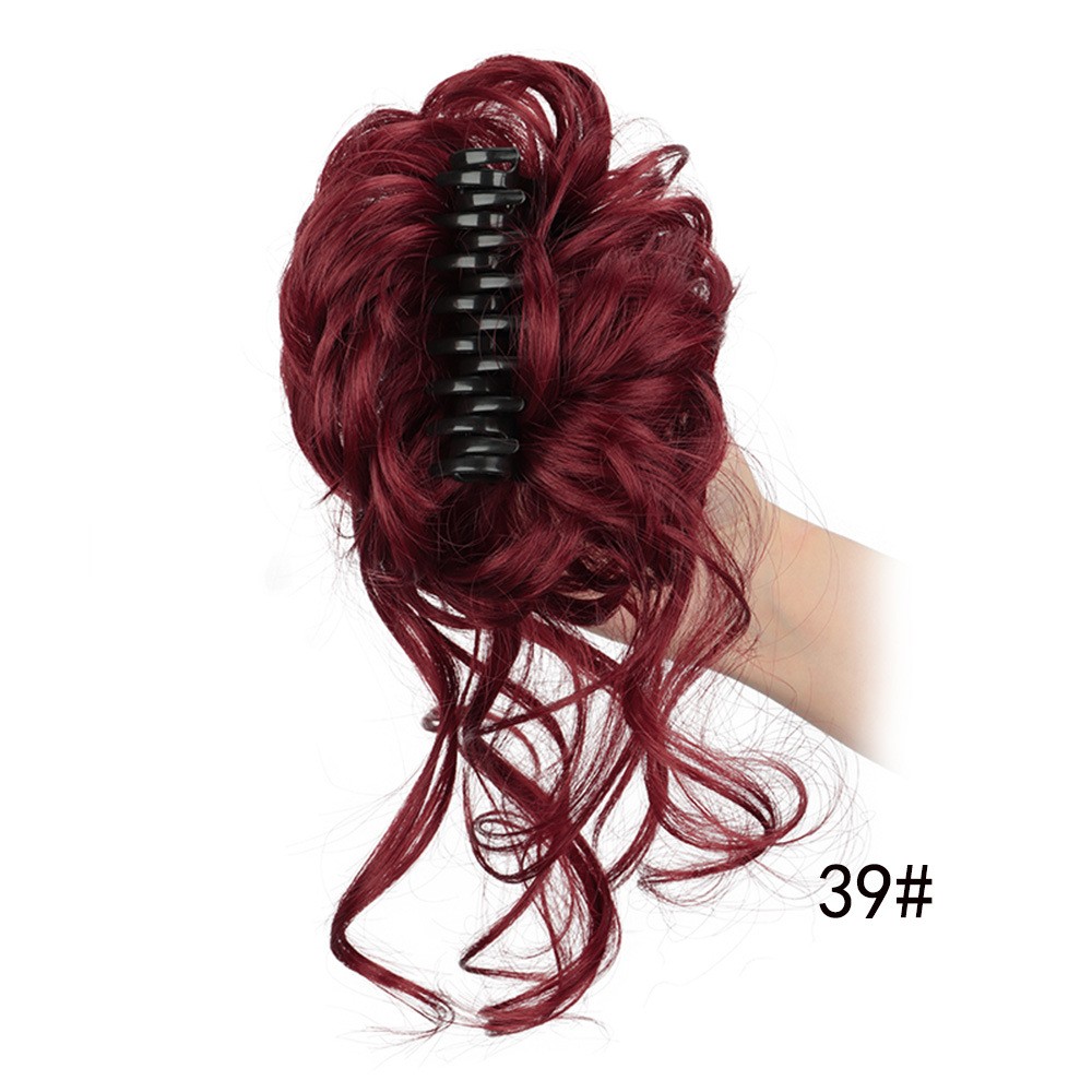 Hair Claw Clip Short Ponytail Hair Extensions DIY Bendable Metals Messy Bun