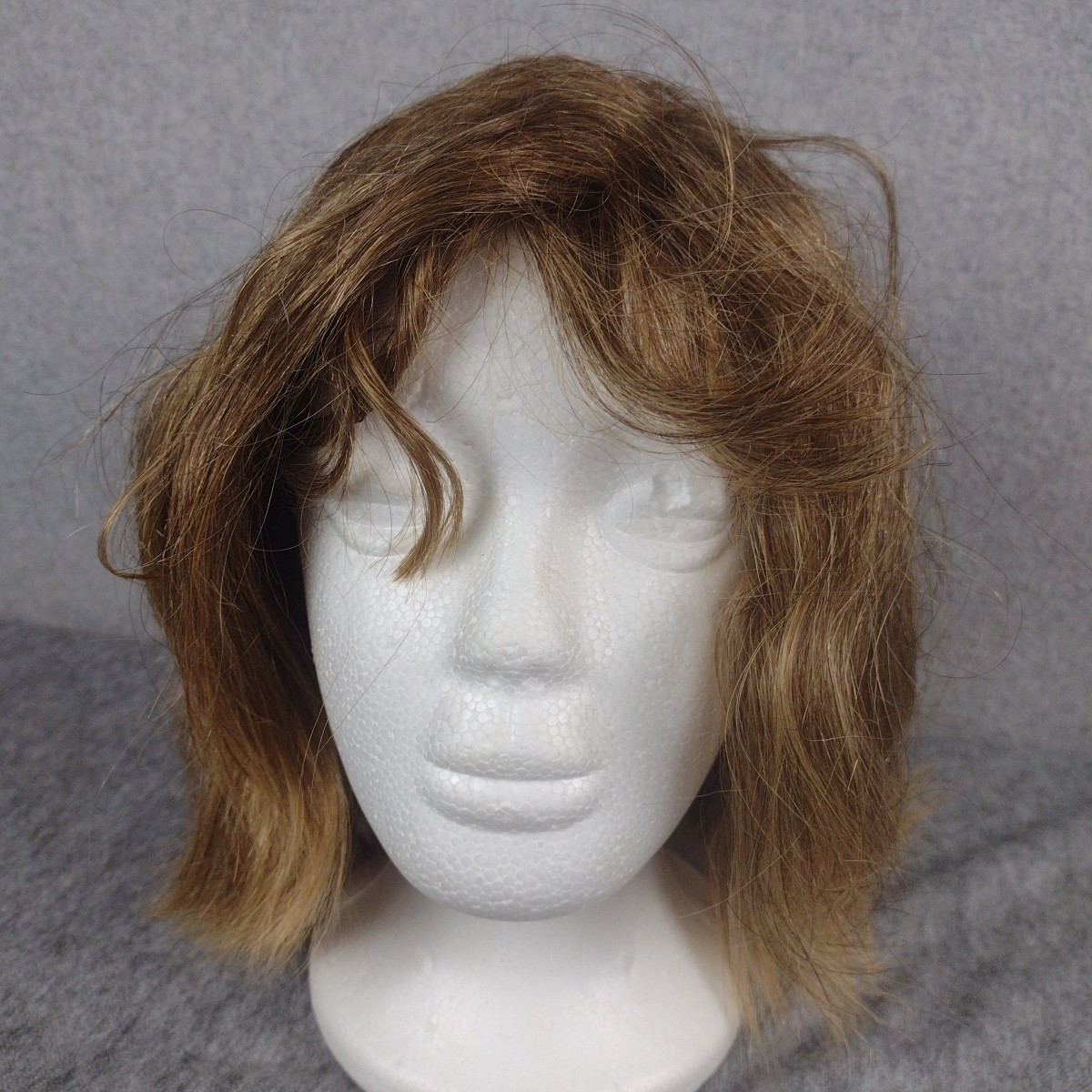 Woman’s Blonde Wig Georgie Human Hair Blend Wig Auburn Wavy GIA # 500