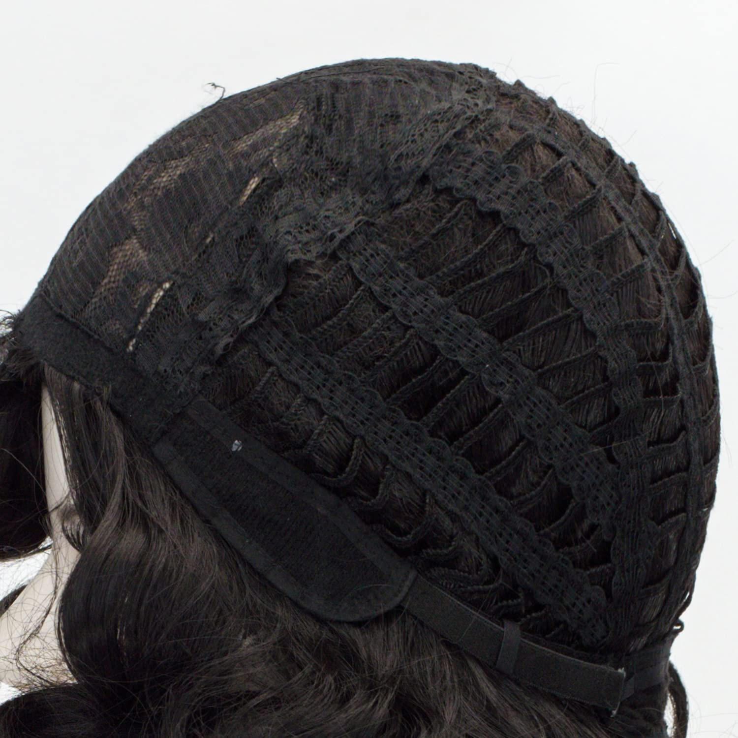 1920s Finger Wave Wig Women Black 30s Vintage Flapper Wig Lady Rockabilly Short