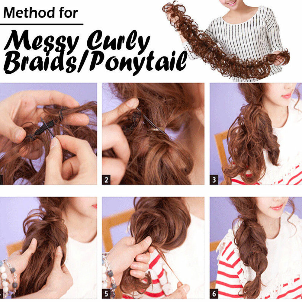 Messy Bun Hair Piece Wrap on Updo Scrunchie Hair Extension Long as Human hair US