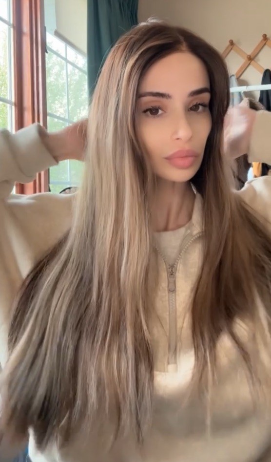 Chavie Russell C line low density human hair lace front