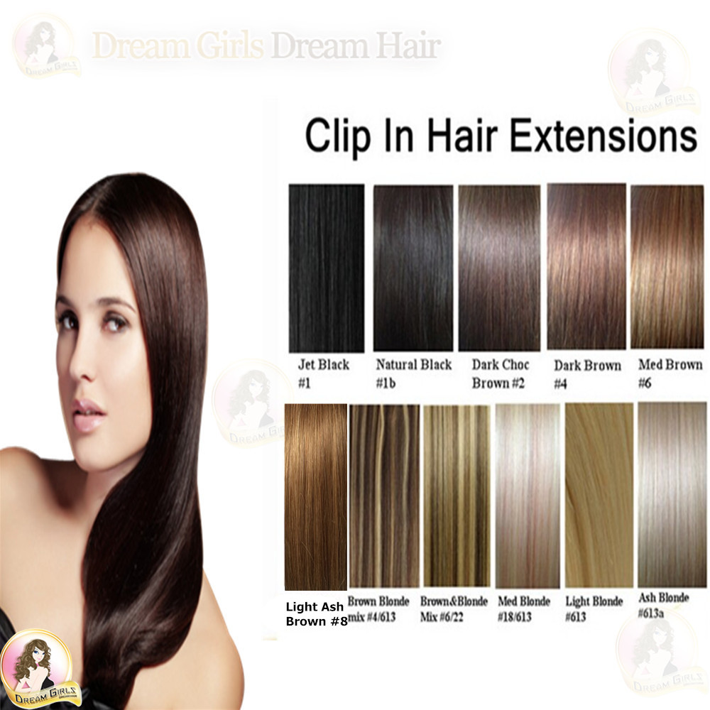 20”&24″ Indian 100% Remy Human Clip in Hair Extensions 7pcs Double Drawn 120g