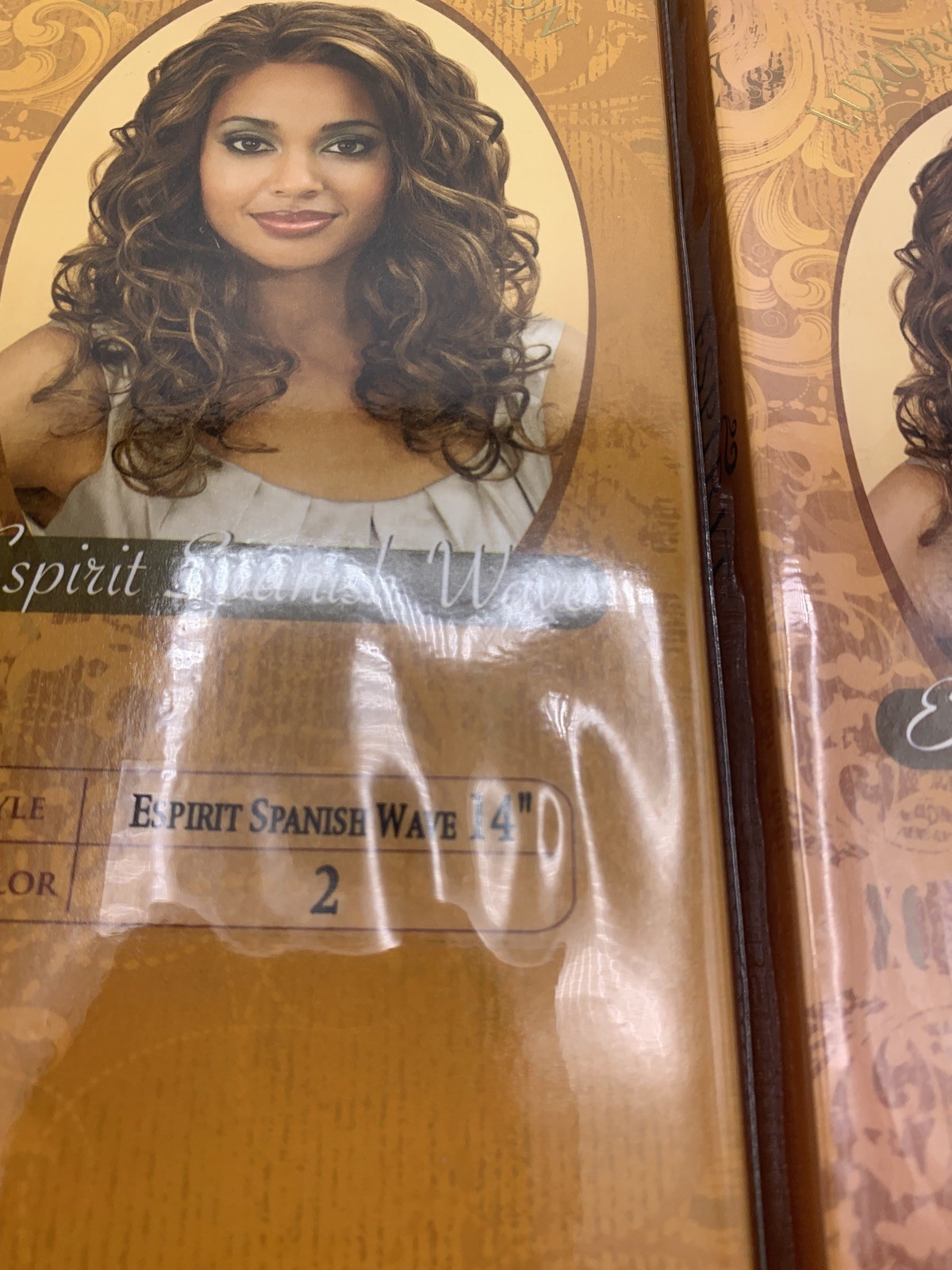 Lot of 5 Bobbi Boss ESPIRIT Spanish Wave 100% Human Hair Extensions #2 #1B