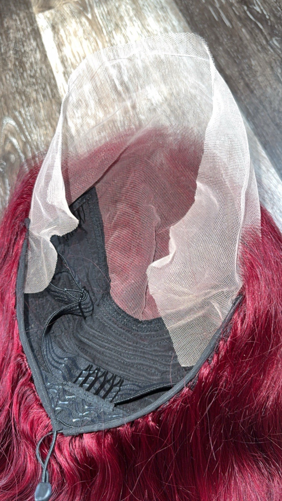30 Inch Burgundy Body Wave Wigs Human Hair with Drawstring 99J 13×6 Double-band