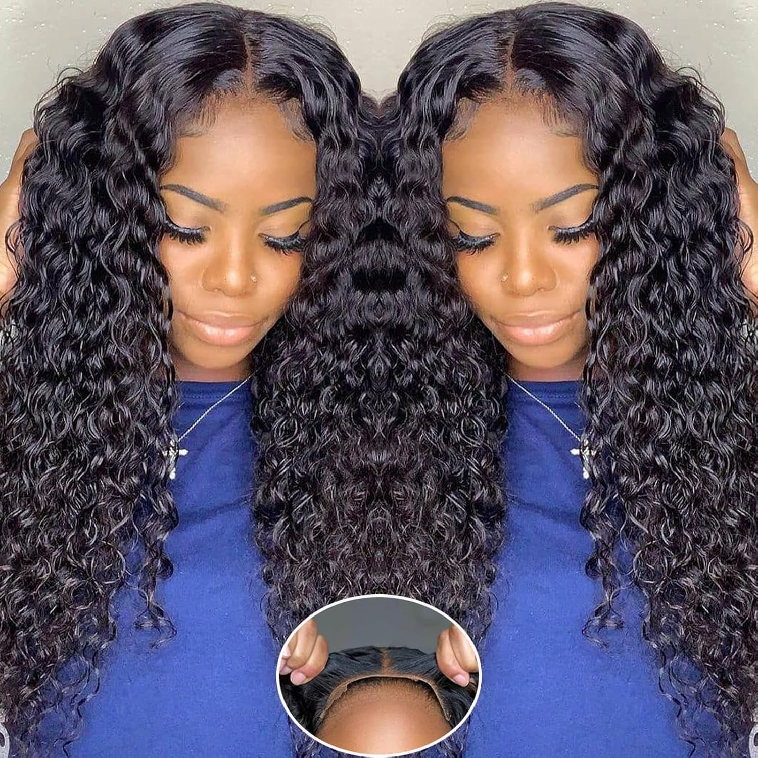Simeider Glueless Wigs Human Hair Pre Plucked Pre Cut 5X5 Hd Lace Closure Wigs