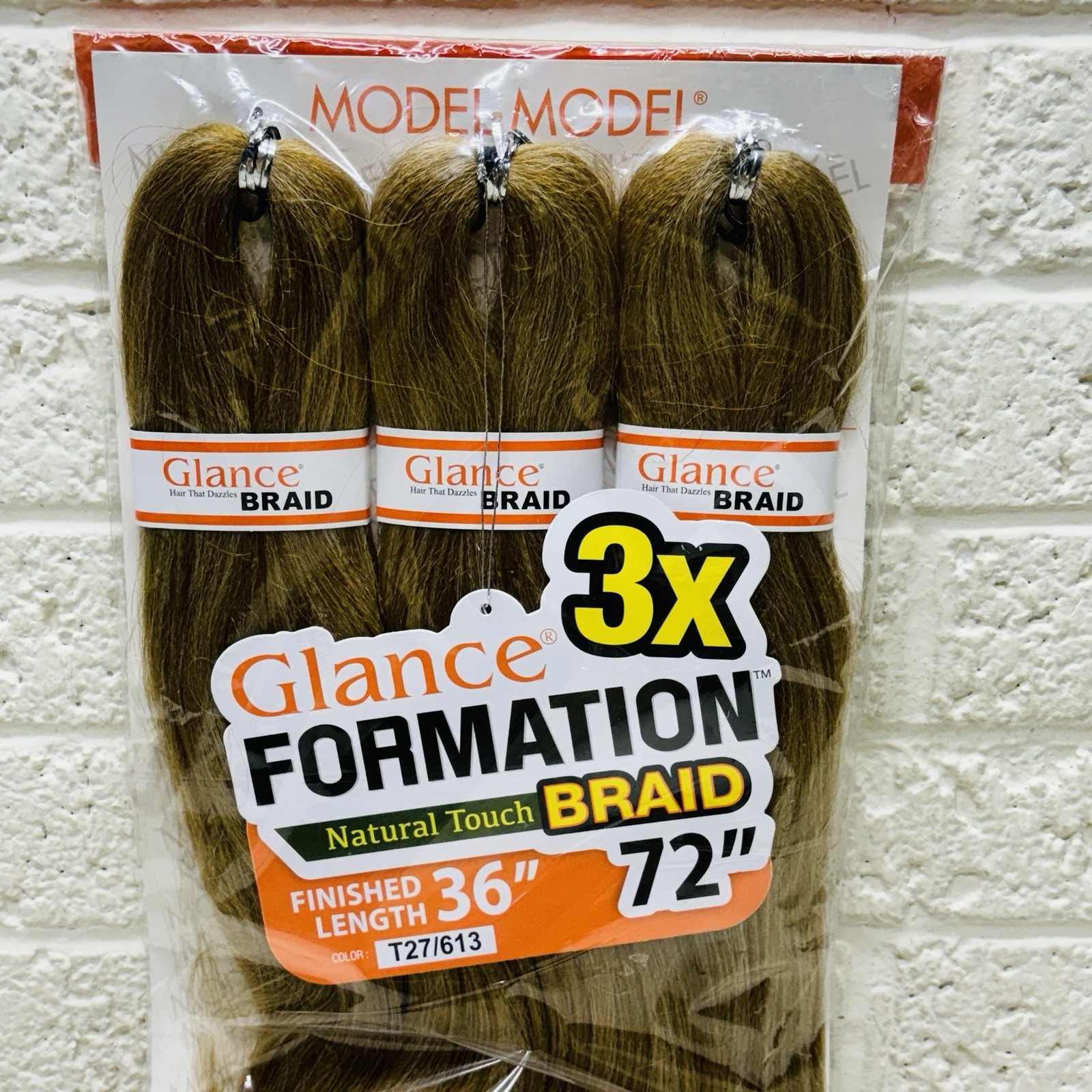 NEW‼ Model Model Glance 3X Formation Natural Touch Braid 72″/36″ Color T27/613