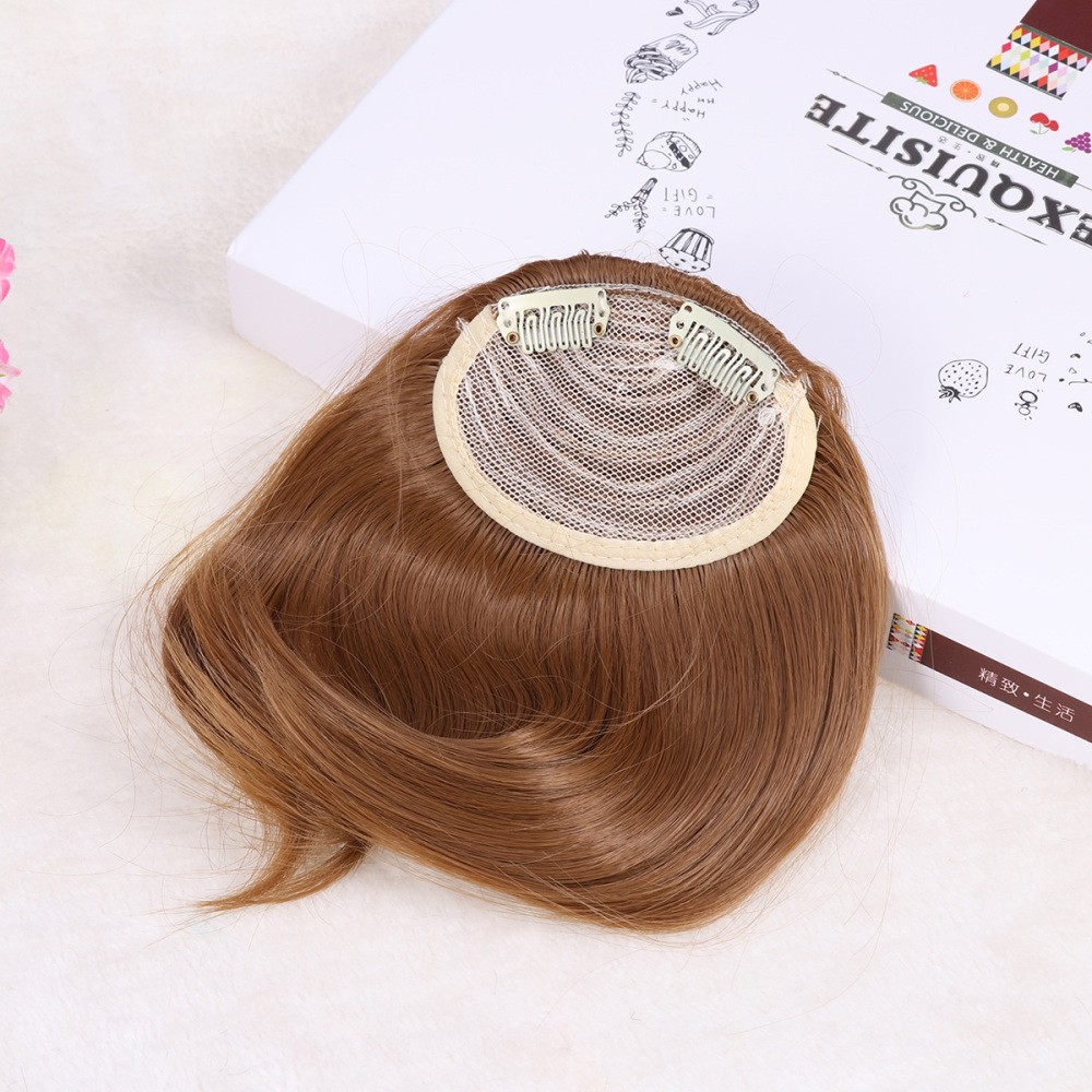 High Temperature Synthetic Fiber Clip in Bangs Front Hair Fringe Hair Extensions