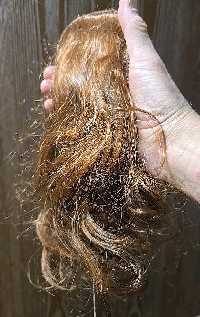 Art Cascade 100% Human Hair Clip-In Topper Hairpiece 12” Color #9 Made in Korea