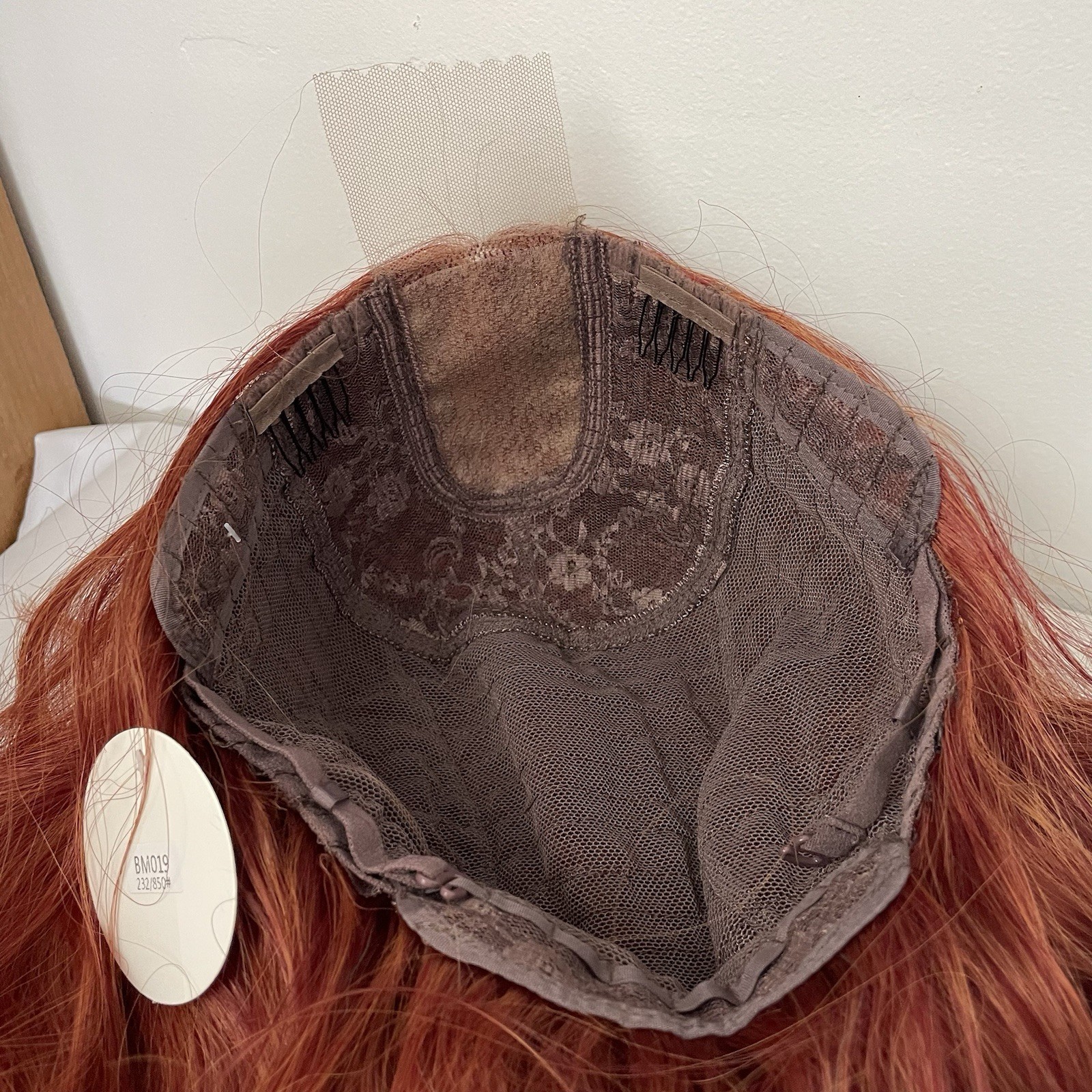 WIG. NO01243 (16-19 inch)one size adjustable elastic band.