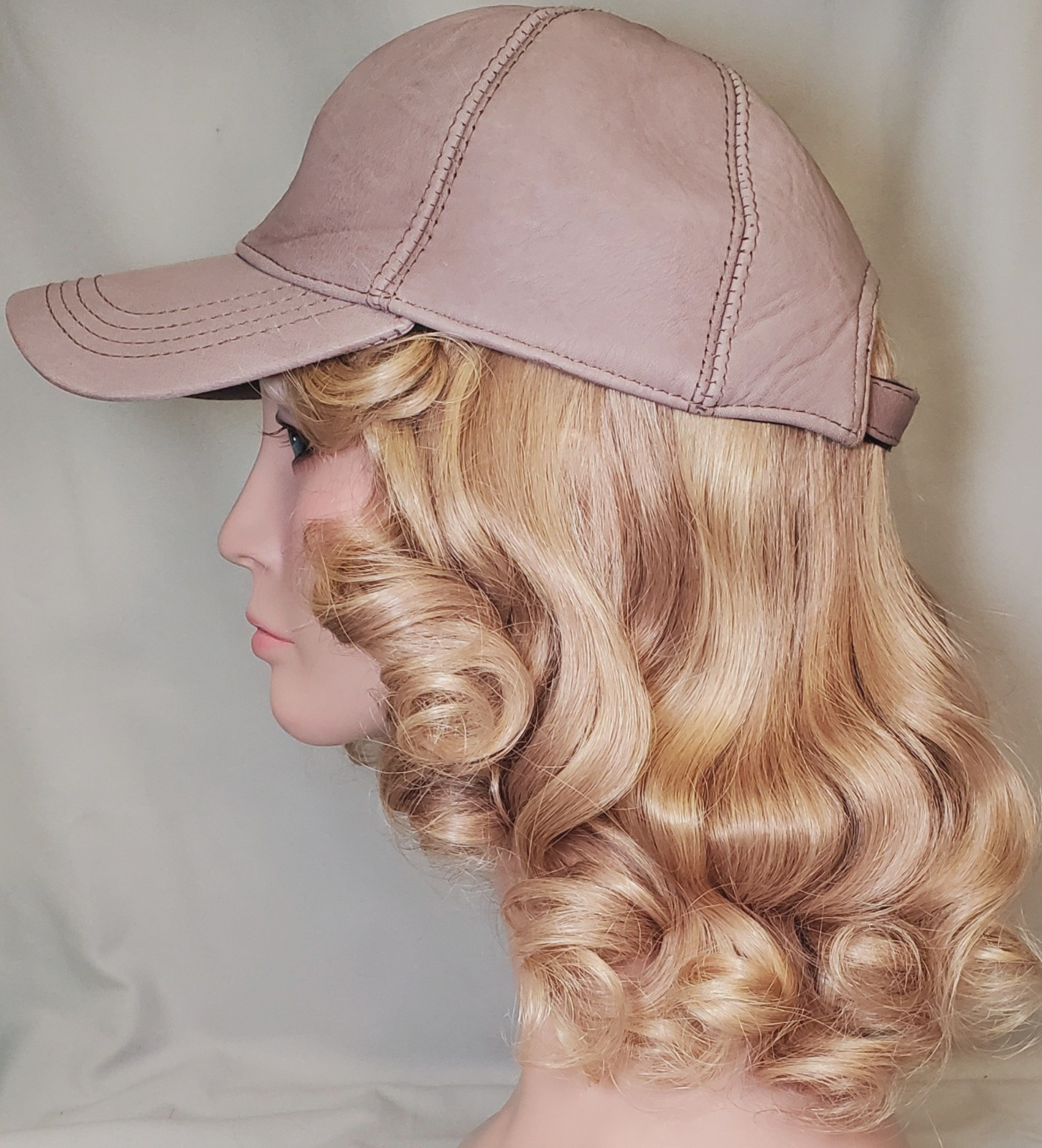CMC Human hair Halo Bangs 15-25 Blonde NWOT Display (Hat NOT included)